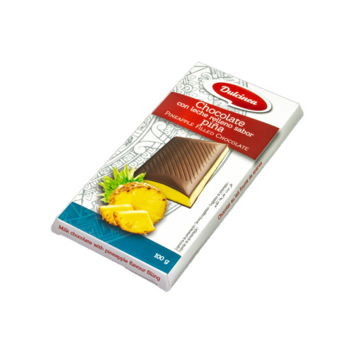 Chocolat au lait fourré saveur ananas